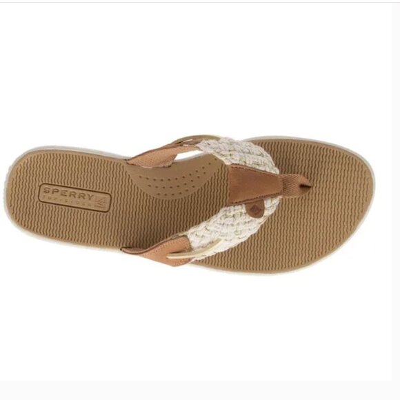 NIB Sperry Parrotfish Braided Sandal Flip Flop Thong Sandals, Flat Heel - Picture 3 of 8